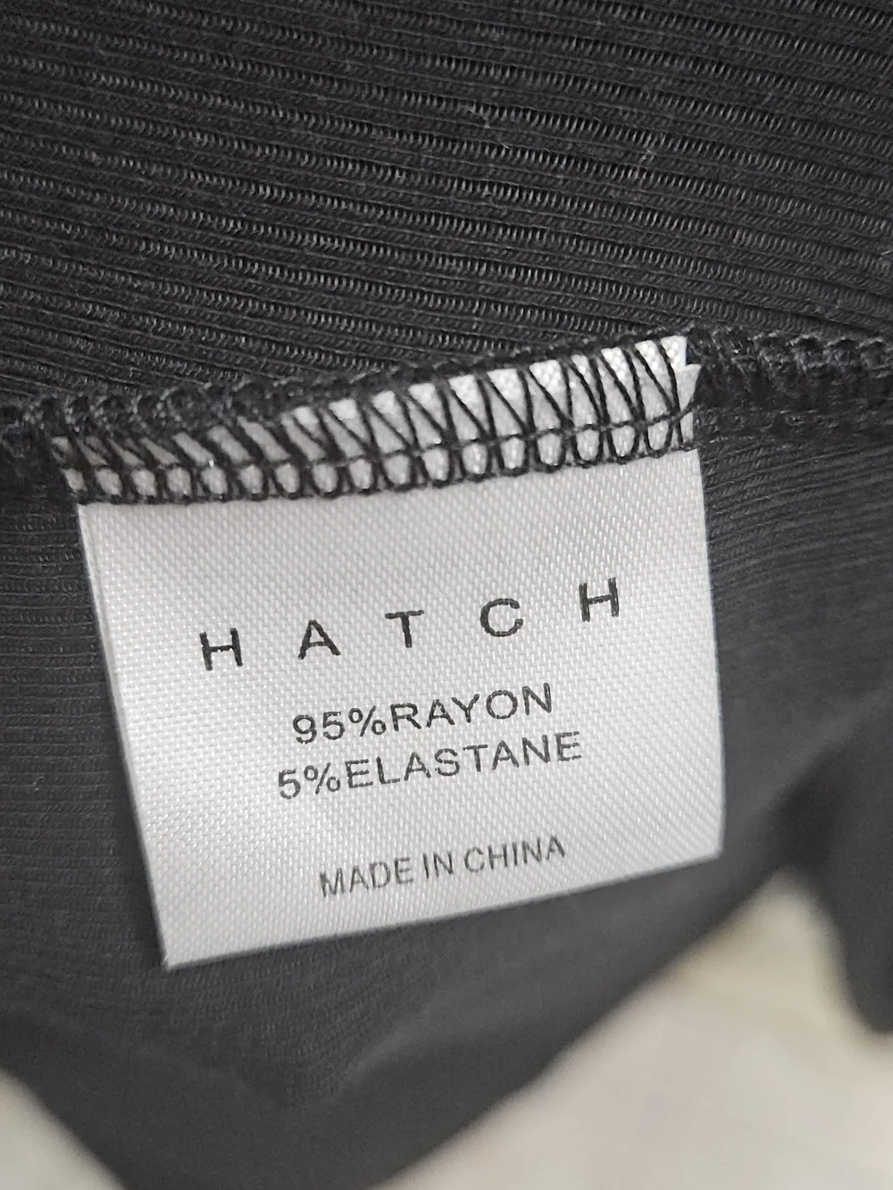 Hatch Black Ribbed Dress NWT